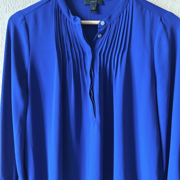 J Crew Summer Blouse Size XS Blue - Picture 3 of 7